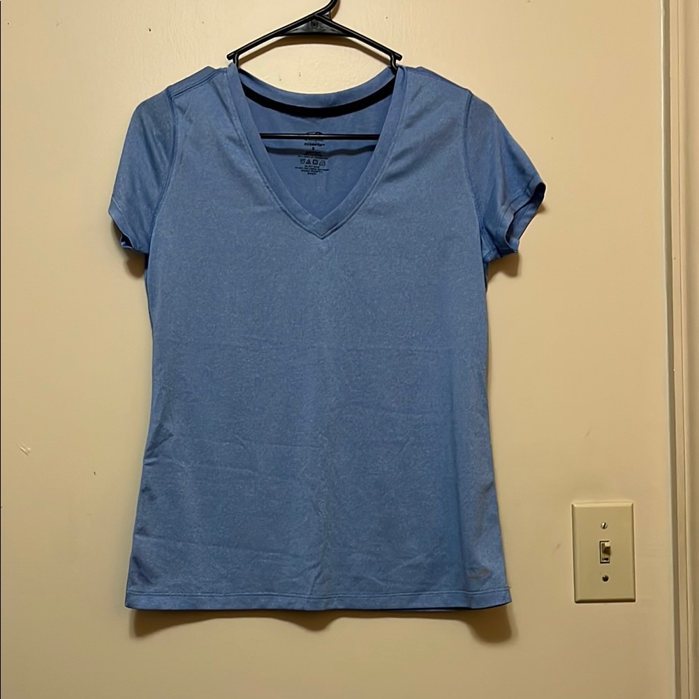 Pact Women's Blue V-Neck Top